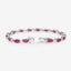 Bracelet en rubis véritable de 8,00 carats en or blanc 10K