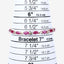 Bracelet en or jaune 10K avec rubis véritable de 8,00 carats