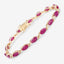 Bracelet en or jaune 10K avec rubis véritable de 8,00 carats