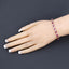 7.78 Carat Genuine Ruby and White Diamond Bracelet in 10K Yellow Gold
