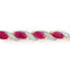 7.78 Carat Genuine Ruby and White Diamond Bracelet in 10K Yellow Gold