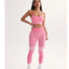 High Waist Striped Outdoor Sports Tights for Women