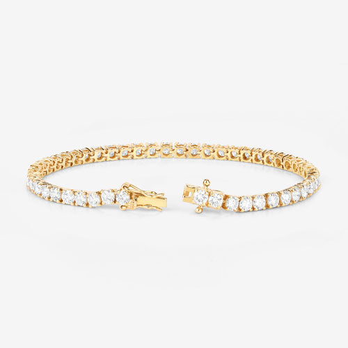 Pulsera de Diamante Creado en Laboratorio de 7.00 Quilates en Oro Amarillo de 14K