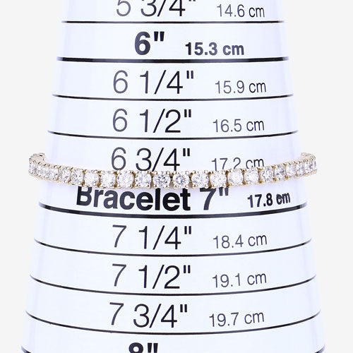 Pulsera de Diamante Creado en Laboratorio de 7.00 Quilates en Oro Amarillo de 14K