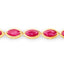 9.00 Carat Genuine Ruby 14K Yellow Gold Bracelet