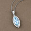 Pendentif en or blanc 14K avec aquamarine et diamants de 2,55 carats