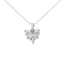 Collar de Colgante en Forma de Corazón de Diamante en Oro Blanco de 10K - 1.0 Cttw