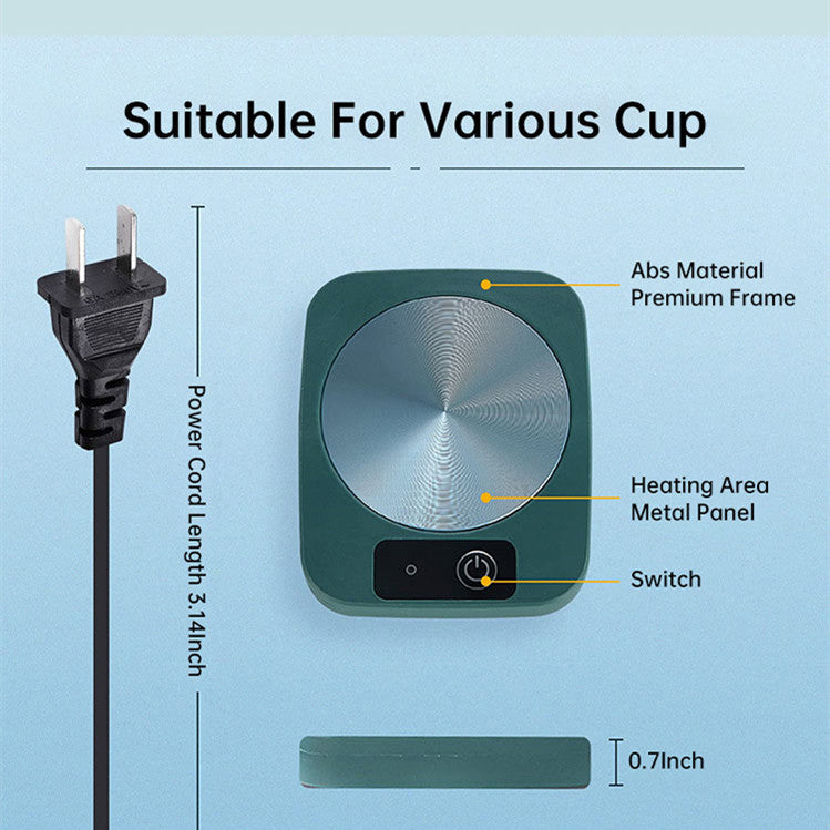 Coaster Calentador de Tazas de Té y Café Eléctrico