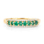 0.35 Carat Zambian Emerald & Diamond 14K Yellow Gold Engagement Ring