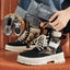 Men's High-Top Print Boots - Comfy & Breathable Casual Footwear