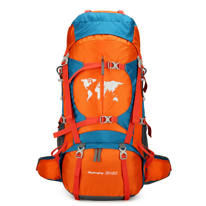 Climbing Bag, Professional Outdoor Large Capacity Backpack, Men's And Women's Hiking Off-road Backpack With Bracket, Travel Camping Backpack - Korvel