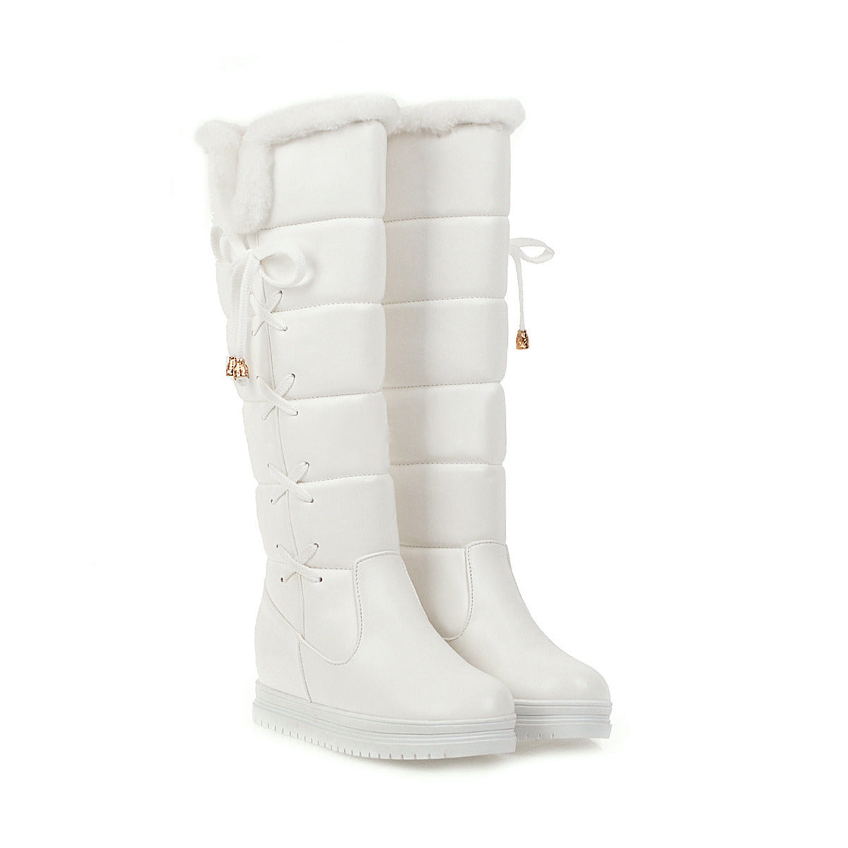 Elegant Plus Size Women's Knee-high Snow Boots
