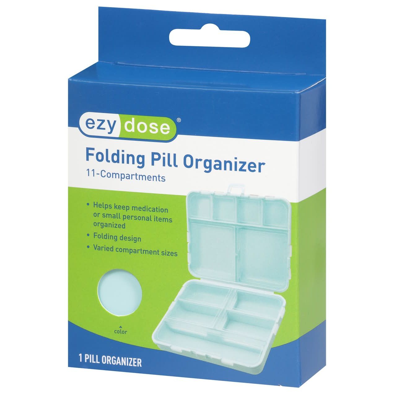 Ezy Dose Boîte à Pilules Pliable à 11 Compartiments