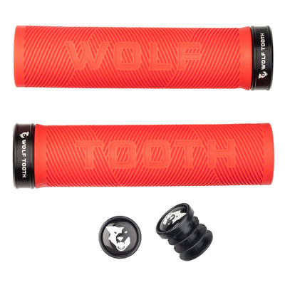 Wolf Tooth Echo Lock-On Grip Set - Red/Black