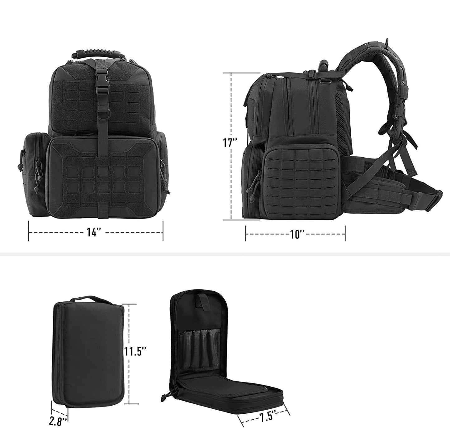 Mochila Outdoor Tactics con bolsa de accesorio desmontable
