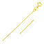 14k Yellow Gold Diamond Cut Cable Link Chain - 0.7mm