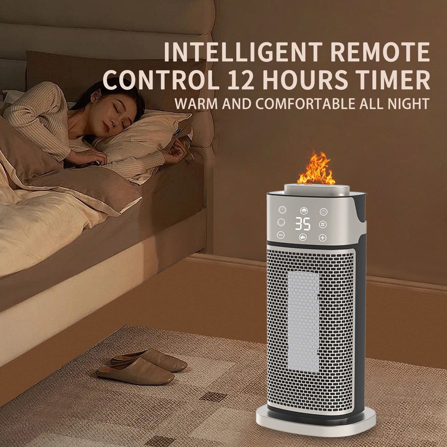 Premium Desktop Warm Air Blower with Humidifying Feature