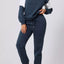Drop Shoulder Loose Sweatshirt and Joggers Active Set