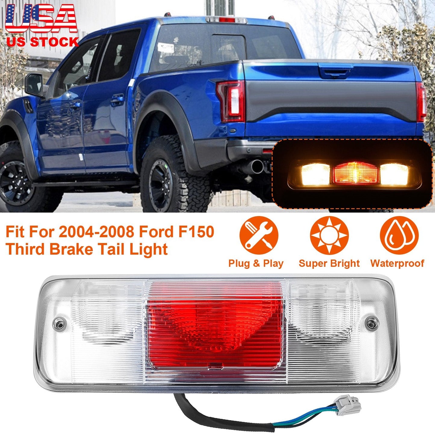 Luz de Tercera Freno Premium para Ford F150 2004-2008