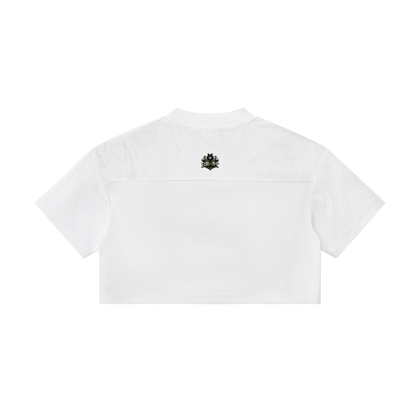 Loki & Ivy Women's Cropped Paneled V-Neck Jersey
