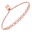 Pulsera de plata esterlina de morganita genuina de 1.35 quilates