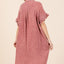 Mineral Wash Cotton Gauze Mini Shirt Dress for Women