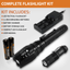 Kit de Linterna Táctica LED Solaray ZX-1XL 18650