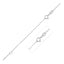 14k White Gold Double Extendable Box Chain Necklace