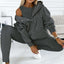 Ensemble de sport pour femmes en 3 pièces avec sweat à capuche et pantalons