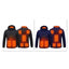 Chaqueta con capucha inteligente de 8 zonas de calefacción para hombre