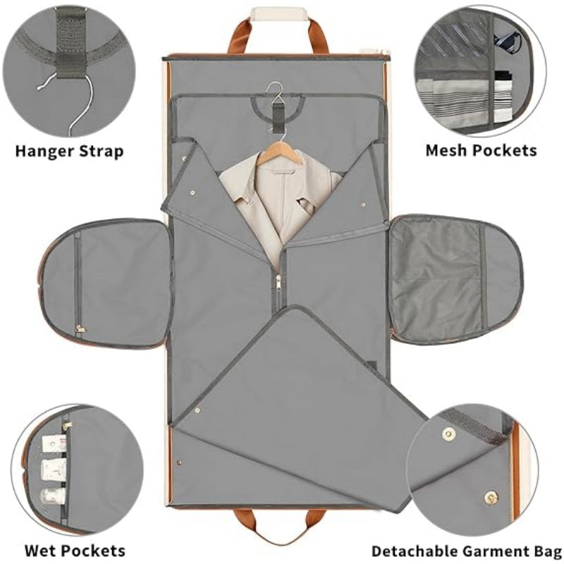 Sac à costume pliable en tissu convertible résistant à l'usure