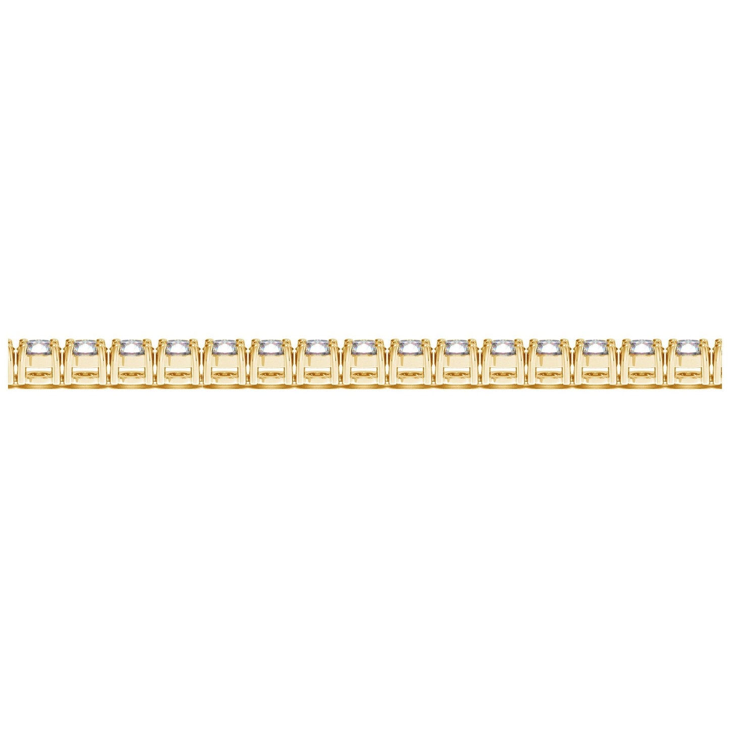 Pulsera de Tenis de Diamantes Crecidos en Laboratorio de Oro Amarillo de 14k - 8 cctw