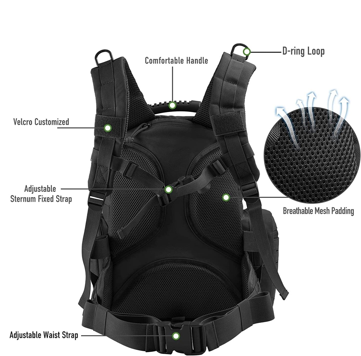 Mochila Outdoor Tactics con bolsa de accesorio desmontable
