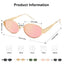 Lunettes de soleil ovales rétro SOJOS - Protection classique UV400