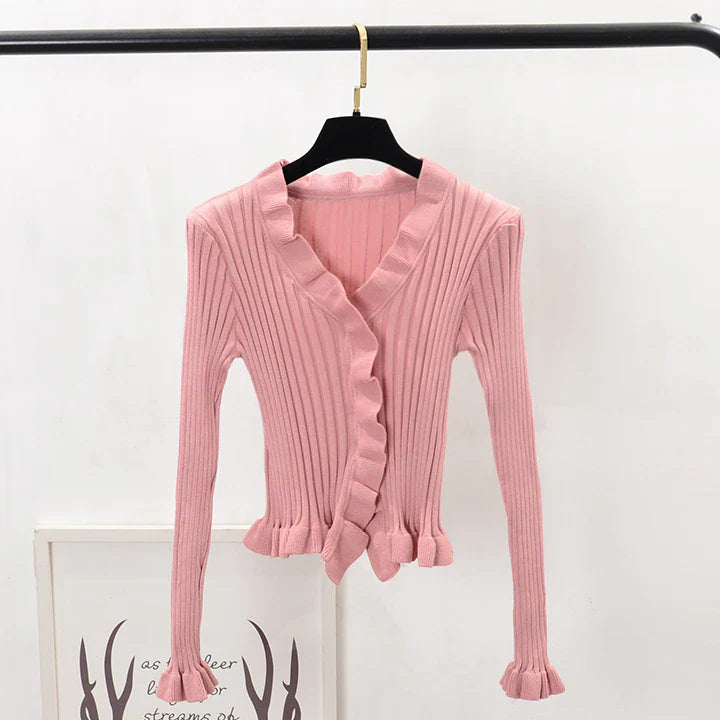 Cardigans à volants élégants pour femmes