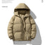 Men's Thickened Cotton-Padded Hoodie Coat for Winter