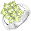 6.80 Carat Genuine Peridot Sterling Silver Jewelry Set