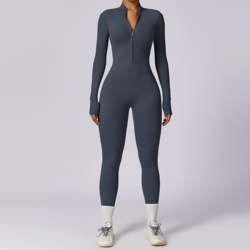 Seamless Long Sleeve Jumpsuit for Women - Activewear Essentials