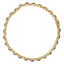 Bracelet en or jaune 18K avec diamants et saphirs bleus - 7,25 pouces