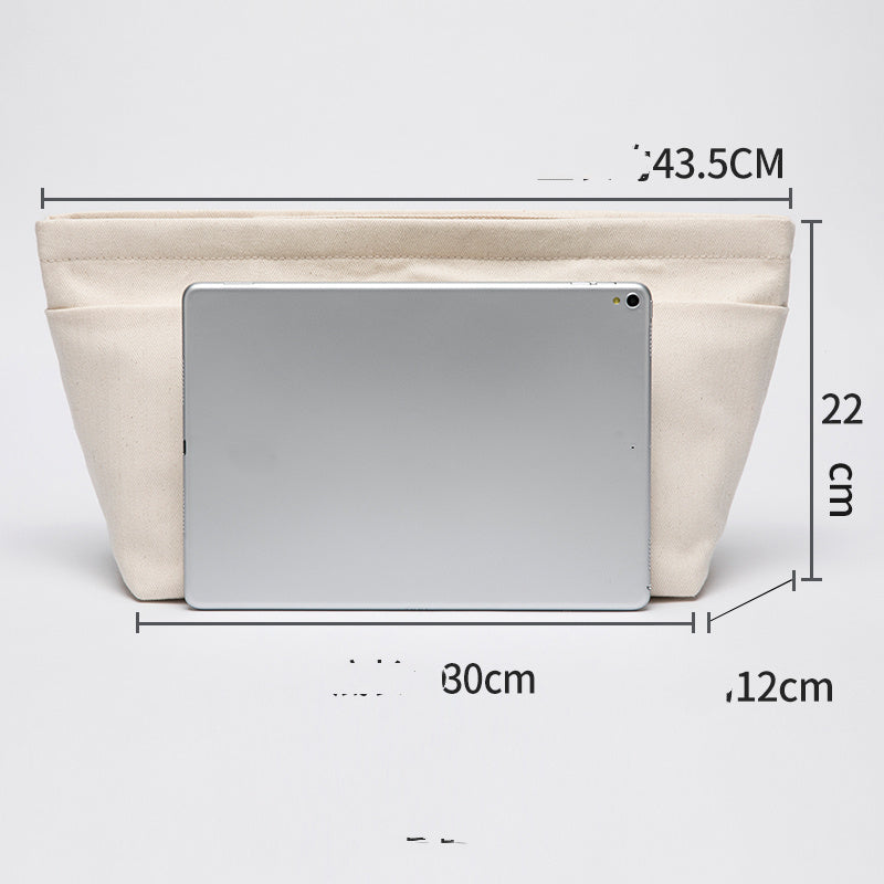 Cotton Canvas Travel Organizer Bag for Makeup