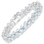 14.11 Carat Genuine Aquamarine Sterling Silver Bracelet
