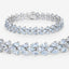 14.11 Carat Genuine Aquamarine Sterling Silver Bracelet