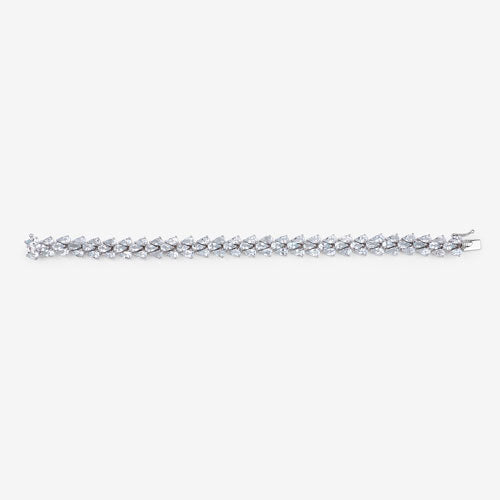 14.11 Carat Genuine Aquamarine Sterling Silver Bracelet