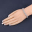 14.11 Carat Genuine Aquamarine Sterling Silver Bracelet