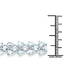 14.11 Carat Genuine Aquamarine Sterling Silver Bracelet