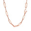 14K Rose Gold Bold Paperclip Chain Necklace