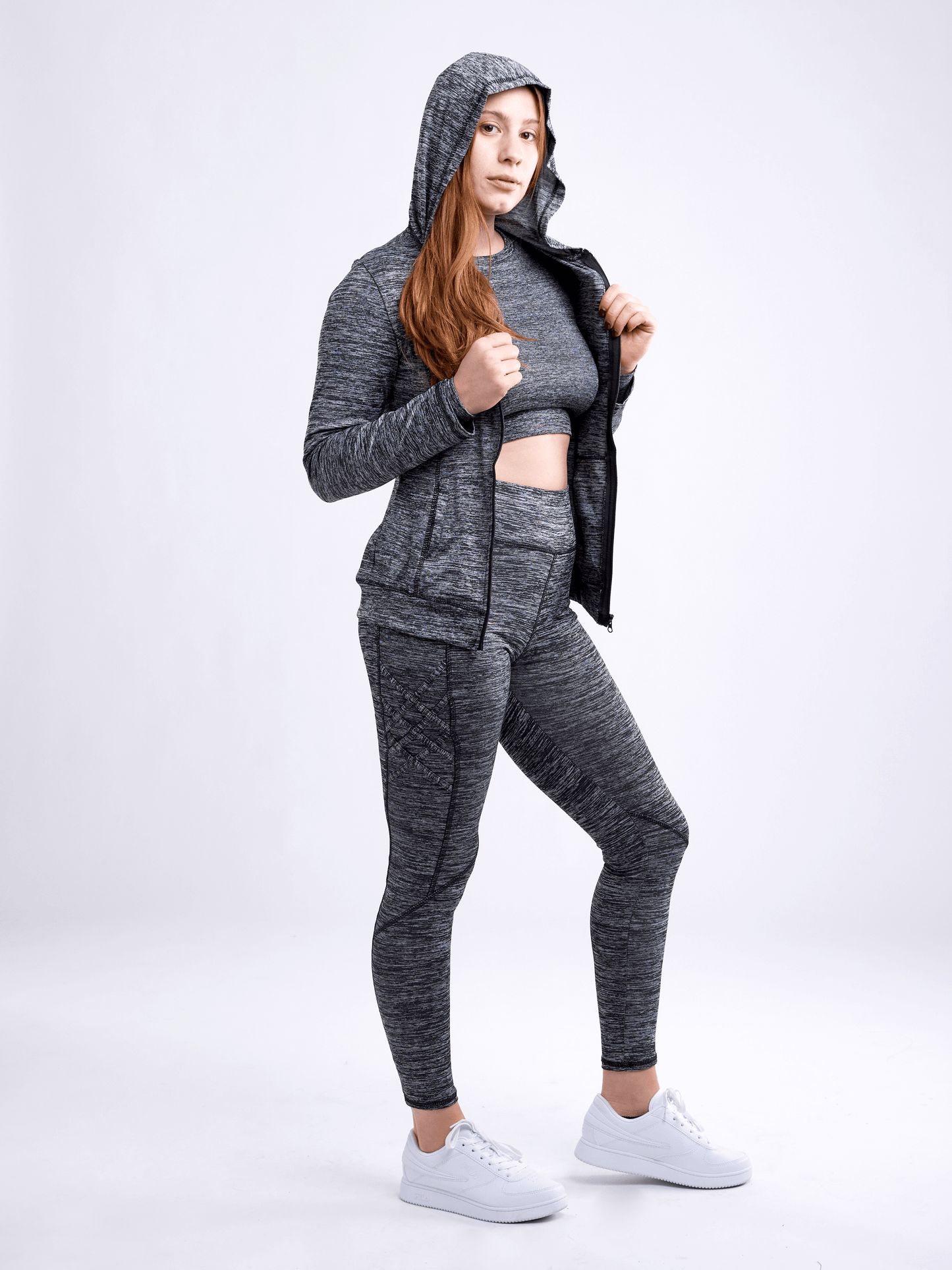 JupiterGear Women's Fitted Zip-Up Hoodie Jacket with Pockets