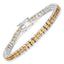 Bracelet en argent sterling de 8,25 carats en citrine véritable