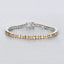 Bracelet en argent sterling de 8,25 carats en citrine véritable