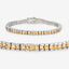 Bracelet en argent sterling de 8,25 carats en citrine véritable